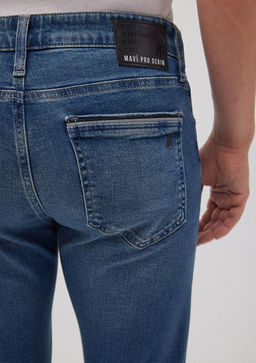 Jake Mavi Pro Golgeli Indigo Mavisi Jean Pantolon  фото 7