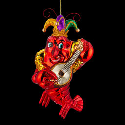 АКЦИЯ Цена за 6 шт. Украшение ErichKrause Decor Лобстер и мандолина 15см, стекло