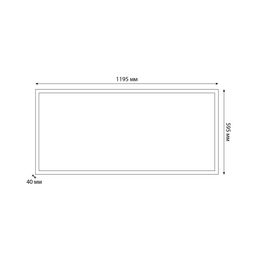 ULP-60120 60W/4000К/LL IP40 PREMIUM OPAL BLACK Светильник светодиодный потолочный. Белый равномерный свет (4000K). 7700Лм. Корпус черный. В комплекте с и/п. ТМ Uniel