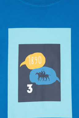 Erkek _ocuk Kobalt Bisiklet Yaka Ti__rt Sepette S_rpriz _ndirim - U.s. polo assn фото 3