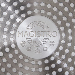 Сковорода Magistro Natural. Brown, d=24 см, кованый алюминий, ручка soft-touch, антипригарное покрытие, индукция, коричневая фото 7