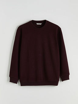 Bisiklet Yaka Erkek Sweatshirt