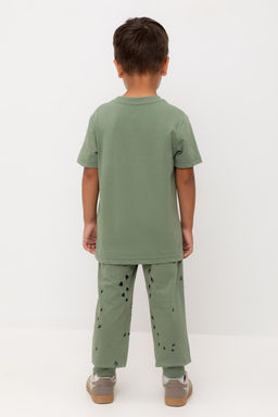 КР 400795/папоротник,следы динозавра к540 брюки для мал