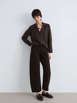 Barrel Fit Kad?n Jean Pantolon