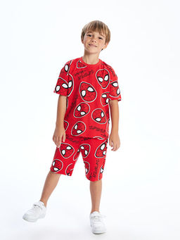 Spider-Man Bask?l? Ba?c?kl? Erkek ?ocuk ?ort