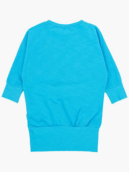 Футболка для девочки UD 0551 голубой - Mini maxi фото 2