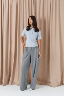 Джемпер-поло Annete А2282/2 голубой  фото 3