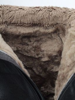 02-K56-D1 BLACK Сапоги зимние женские (натуральная кожа, натуральный мех (еврозима)) - Фабричный китай фото 14