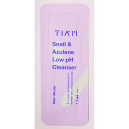 (Пробник) TIAM Snail & Azulene Low pH Cleanser, 1,2ml - Успокаивающий гель для умывания