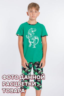 Костюм (футб+капри) Арт. 21917П Хаки - Елена фото 2