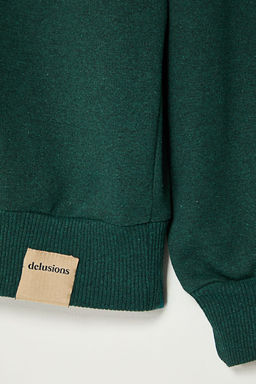 TRENDYOL MAN Lacivert Oversize/Genis Kesim Dik Yaka Fermuarl? Etiketli Ici Polarl? Sweatshirt TMNAW25SW00168 - Trendyolmilla фото 5