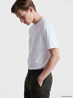 Regular Fit Basic Erkek Dry Touch Ti??rt