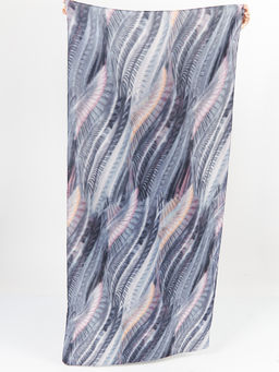 Большой, мягкий, тонкий и очень нежный двусторонний палантин с рисунком - Tantino фото 7