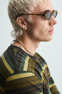 STRIPED JACQUARD T-SHIRT - Zara фото 5