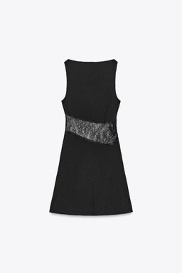 LACE TRIM SHORT DRESS - Zara фото 7