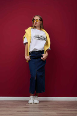 Футболка оверсайз унисекс "Восход" белый