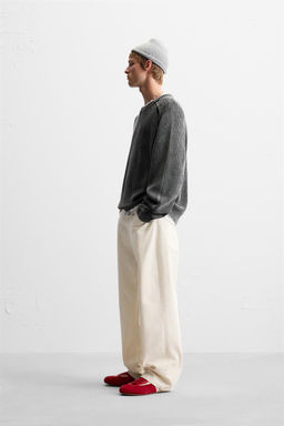 FADED TEXTURED SWEATER - Zara фото 4