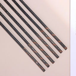 Набор свечей в торт, 6 штук Сияние, жёлтый с чёрным, 17 см - Страна карнавалия фото 5