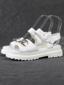 08-PEAG03-1 WHITE Босоножки женские (натуральная кожа) - Фабричный китай фото 4