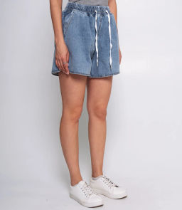 Джинсовый шорты #КТ168 (1), голубой - Dommod фото 3