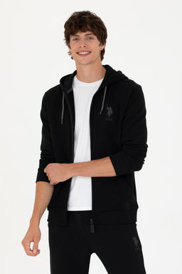 Свитшот мужской U. S. Polo Assn черный из хлопка - U.s. polo assn фото 15