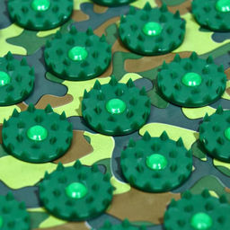 Аппликатор Кузнецова - Настоящему мужику, 70 колючек, плёнка, 23?32 см, зелёный