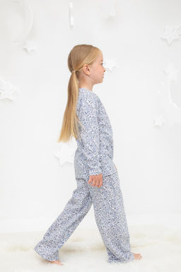 Crockid _ К 1625/незабудки на лугу на белом пижама дет  фото 5