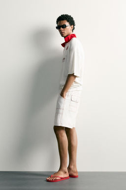 POLO RELAXED FIT F?TBOL RETRO / Rojo / Blanco - Zara фото 4