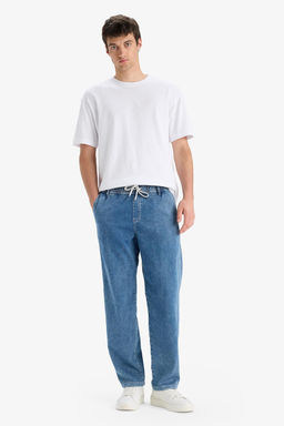 Yumu_ak Dokulu Wide Leg Jean Pantolon - Defacto фото 2