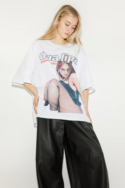 Camiseta oversize con motivo estampado - H&m фото 2