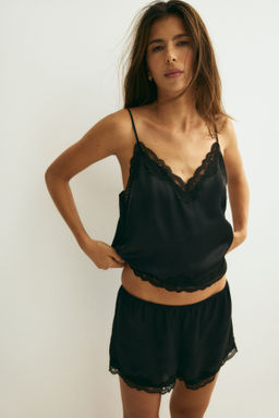 Pijama de sat?n con encaje - H&m фото 13