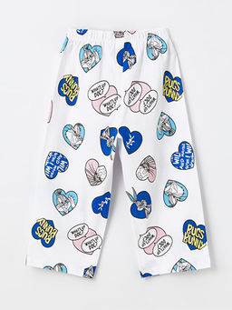 Beli Lastikli Bugs Bunny Bask?l? K?z ?ocuk Pijama Alt