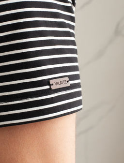 Футболка из премиального хлопка с эластаном - Vilatte фото 3