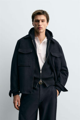 REGULAR FIT WOOL OVERSHIRT