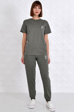 Арт. 2349 Костюм темная олива женский 44-52 (5 шт) Цвет:верх- темная олива, низ- темная олива - Калинка фото 8