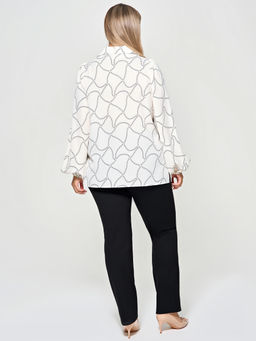 Блузка 0059-27п топленое молоко