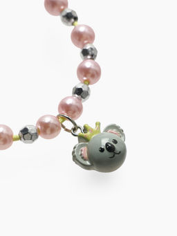 Браслет детский «Выбражулька» на затяжке, коала с бусинами, цветной