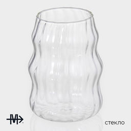 Стаканы Magistro «Леон», 500 мл, 9×12 см, набор 2 шт., стекло, прозрачные