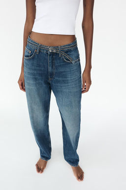 MID-RISE TAILORED BALLOON JEANS - Zara фото 2