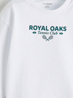 Bisiklet Yaka Bask?l? Erkek ?ocuk Ti??rt