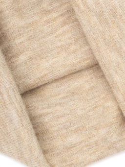 Шапка жен. шерсть+акр LB-J44017 beige melange