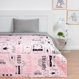 Покрывало 1.5-спальное «Этель» Little crown, 145×210 см, хлопок 100%