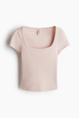 Camiseta de canal? con ribete de picot