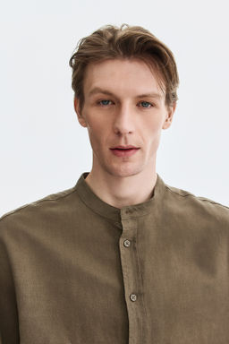 Camisa en mezcla de lino Relaxed Fit - H&m фото 5