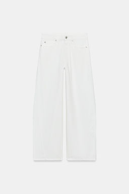 JEANS ZW COLLECTION LOOSE BARREL TIRO MEDIO / Blanco