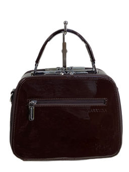 Женская сумка из искусственной кожи, цвет шоколад - Greta фото 2