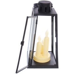 Сувенир с подсветкой "Пламя" 13*13*26 см (работает от 3*ААА), Черный