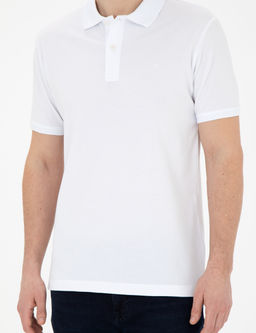 Beyaz Slim Fit Basic Ti__rt