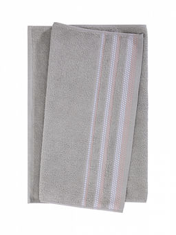 Набор махровых полотенец 50x90 серый махровая ткань