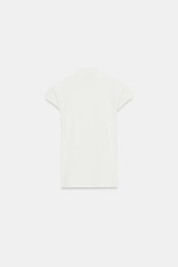 RIB HIGH NECK T-SHIRT - Zara фото 3